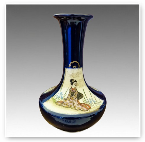 Antique meiji satsuma vase - meiji,