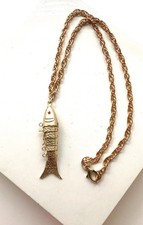 Vintage Gold Articulated Fish