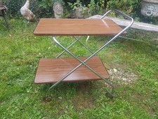 Vintage / Retro Foldable 2 Tier Drinks / Tea Hostess Trolley