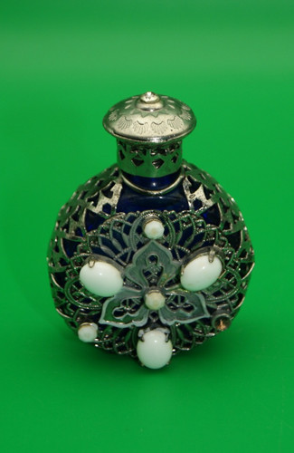 Vintage czech blue - blue, glass