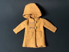 Sindy Duffle Coat 1963 tan wool felt toggles 12S58 vintage fits 12" fashion doll
