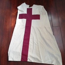Medieval Knights Templar Tunic  Sleeveless Surcoat P# 4 B