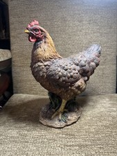 Classic Laying Chicken - Hen Resin Ornament- outdoors or indoors
