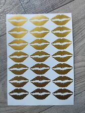 21 x Lips Lipstick kiss Vinyl Decal Stickers. Glass Craft Gifts Car Bottle