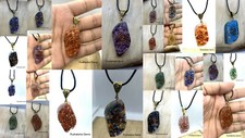 Orgone Chakra Pendant EMF Protection CRYSTAL COPPER RESIN Orgonite Necklace yoga