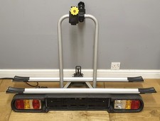 Tow Bar Mounted 2 Bike Rack With Lights Cycle Bicycle