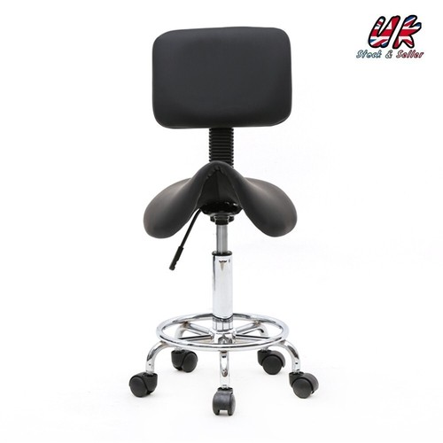 Adjustable salon saddle stool - salon,