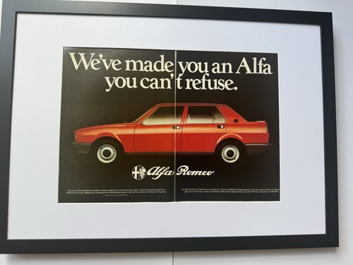 Framed 1980 alfa romeo - alfa,