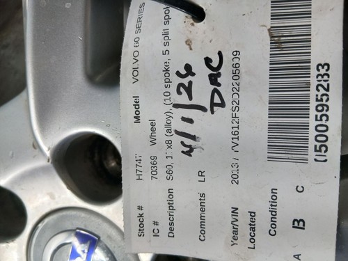 Wheel s60 17x8 - 10, 5