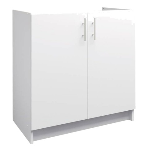 White matt 80cm kitchen - white, sink