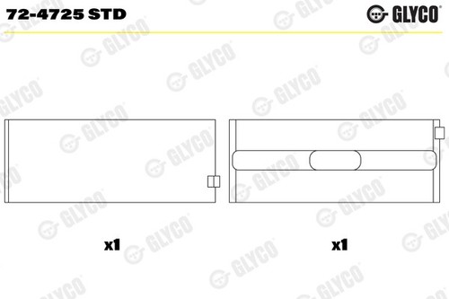 Glyco 4725 std - 72-4725, crankshaft