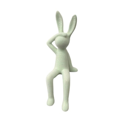 Macaron color bunny statue - macaron,
