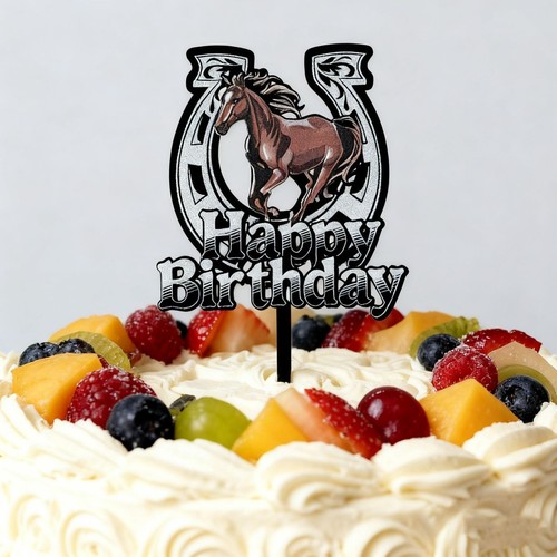 Horse racing birthday cake - horse,