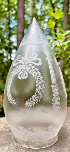 Antique acid etched - antique, 8"