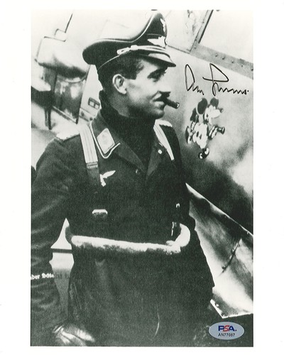 Adolf galland signed 8x10 - signed,