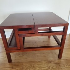 Grange Manufactured Mahogany Combined Occasional Table/Library Steps.  