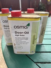 Osmo DOOR OIL 3060 Clear Satin - High Solid 1000ml 3 litres  3x1L Joblot