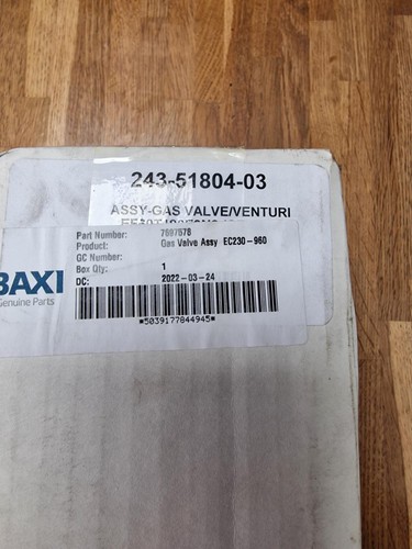 Andrews 7697578 gas valve assy - gas,