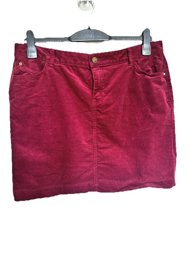 Burgundy corduroy short - m&s,