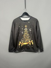 CHRISTMAS TREE Jumper - Size Large - Black - Great Condition - Women’s