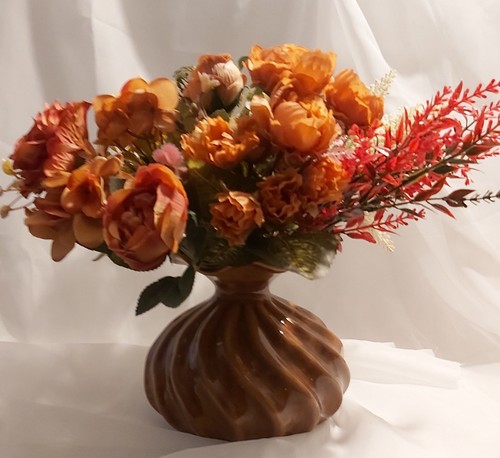 Orange garden roses - orange,