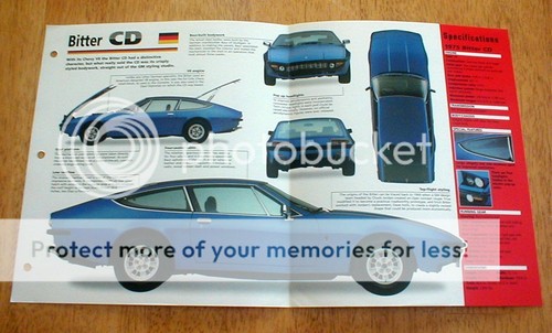 1975 bitter coupe unique - coupe,