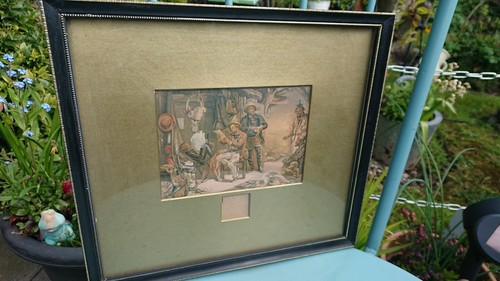 Vintage oval blond print - blond,