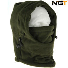 NGT Khaki Green Fleece Snood Carp Fishing Shooting Hunting Camping Balaclava Hat