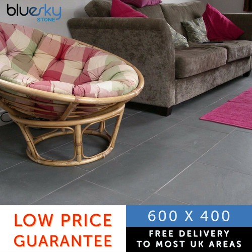 Grey slate tiles 600x400x10mm - slate,