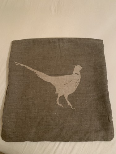 Linen fabric pheasant design - fabric,