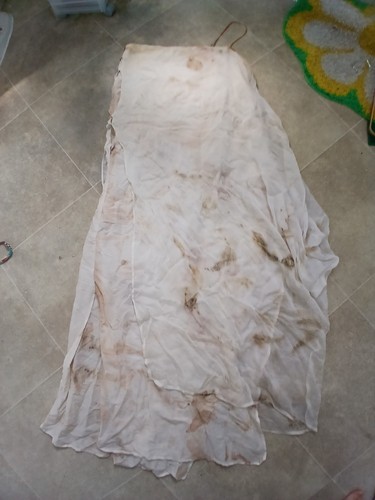 Handmade silky dyed - , dress