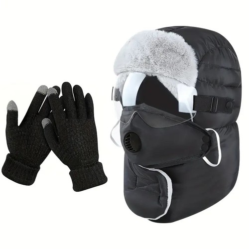 Unisex winter hat gloves - winter,