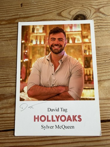 Hollyoaks cast card david - card, tag