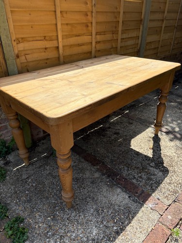 Genuine antique pine table