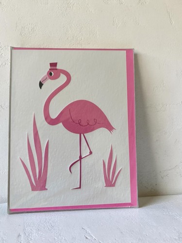 Pink flamingo card bell boy - flamingo,