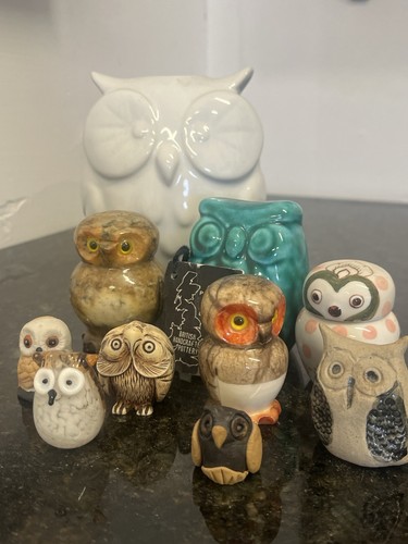 Mixed vintage owl - vintage, figurines