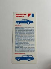 AMC Ambassador Matador Cassini Gremlin X Hornet Sportabout Flyer Brochure 1970s