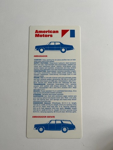 Amc ambassador matador - amc, cassini