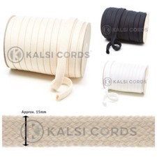 15MM FLAT COTTON TUBULAR BRAID