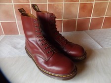 Dr Martens MADE IN ENGLAND Quilon 1460 Oxblood 8 Eyelet Boots UK 10 MIE 8 Hole