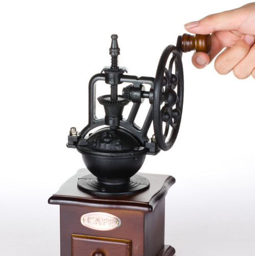 Vintage manual coffee grinder - vintage,