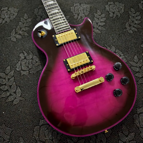 Electric guitar purple - lp,