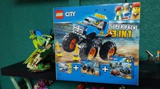 Lego City Super Pack 3 In 1 Monster Truck 60180, Extreme Engine 31072 & 60172