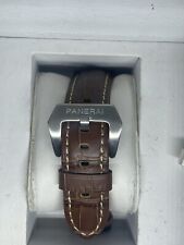 24mm Brown Croc Genuine Leather Watch Band Fits for Panerai PAM strap BARGAIN!