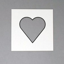 23x23cm Photo Mount - HEART