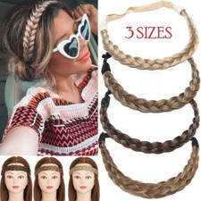 REAL Braided Hair Headband Hair Extensions Bohemia Elastic Plaited Hairband Hot