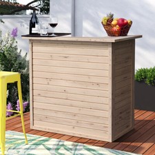 Wooden Garden Bar Shed Outdoor Pub Drinks Bar Man Cave Home Bars Counter UK