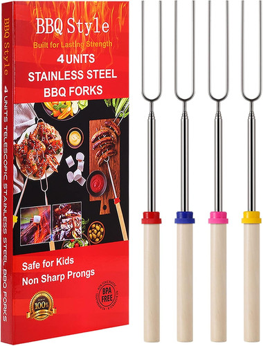 Marshmallow toasting forks - marshmallow,