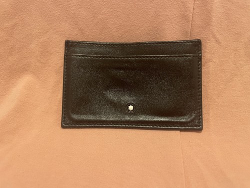 Montblanc leather card wallet - montblanc,