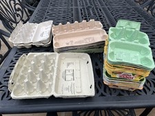 MIXED RECLAIMED EGG BOXES/CARTONS gardening planting eggs crafts DIY